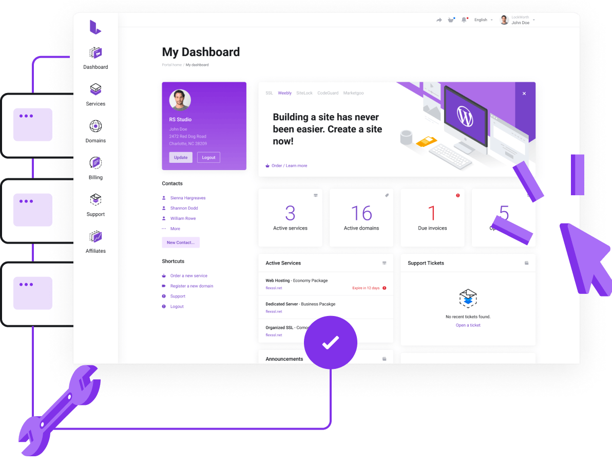 Simple domain management